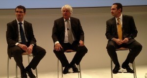 The trio of SAP - Product Chief Bernd Leukert(l), Chairman Hasso Plattner(c), CMO Jonathan Becher at SAPPHIRENOW
