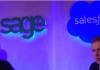 Sage, Salesforce Join Forces To Go Live With Sage Life Salesforce.com’s Mark Benioff(left) and Sage’s Stephen Kelly in global Cloud partnership