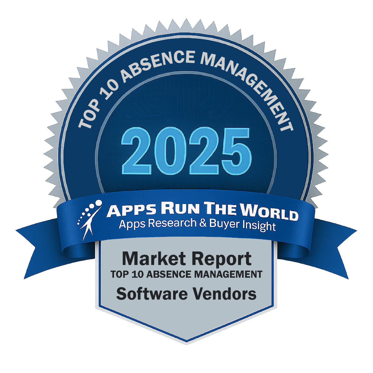 ARTW - Top 10 Absence Management Software Vendors - Reward Badge - APPS RUN THE WORLD