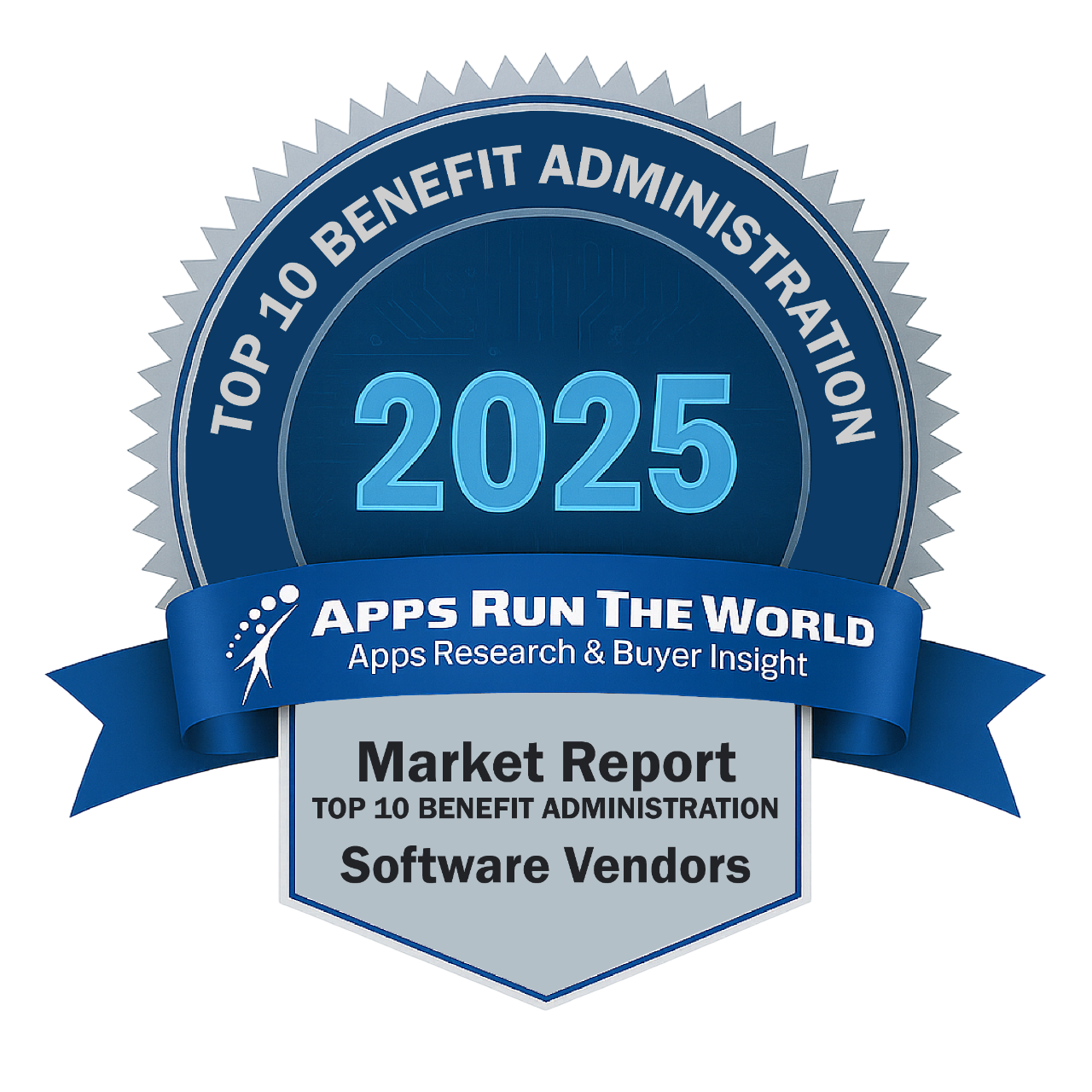 ARTW - Top 10 Benefit Administration Software Vendors - Reward Badge - APPS RUN THE WORLD