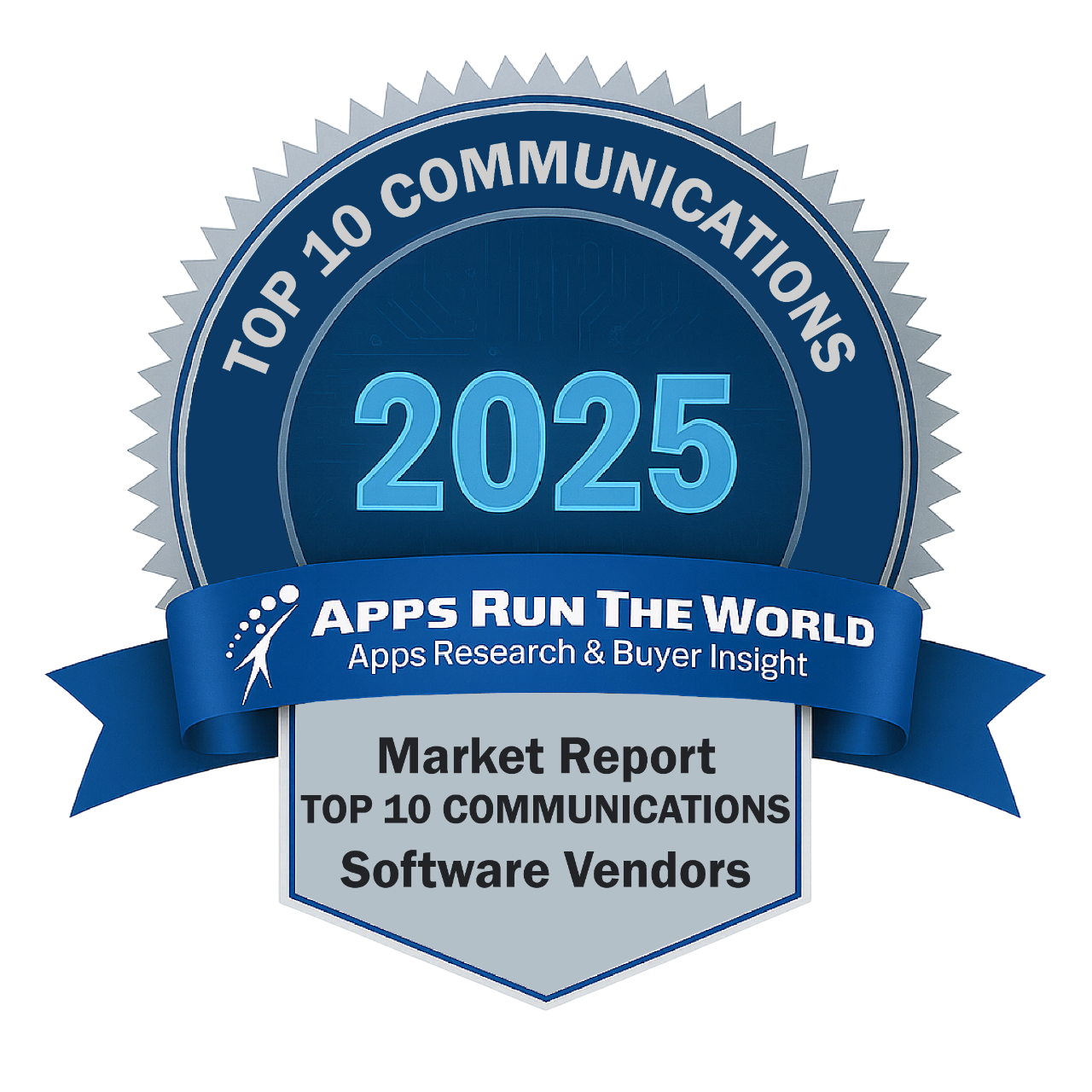 ARTW - Top 10 Communications Software Vendors - Reward Badge - APPS RUN THE WORLD