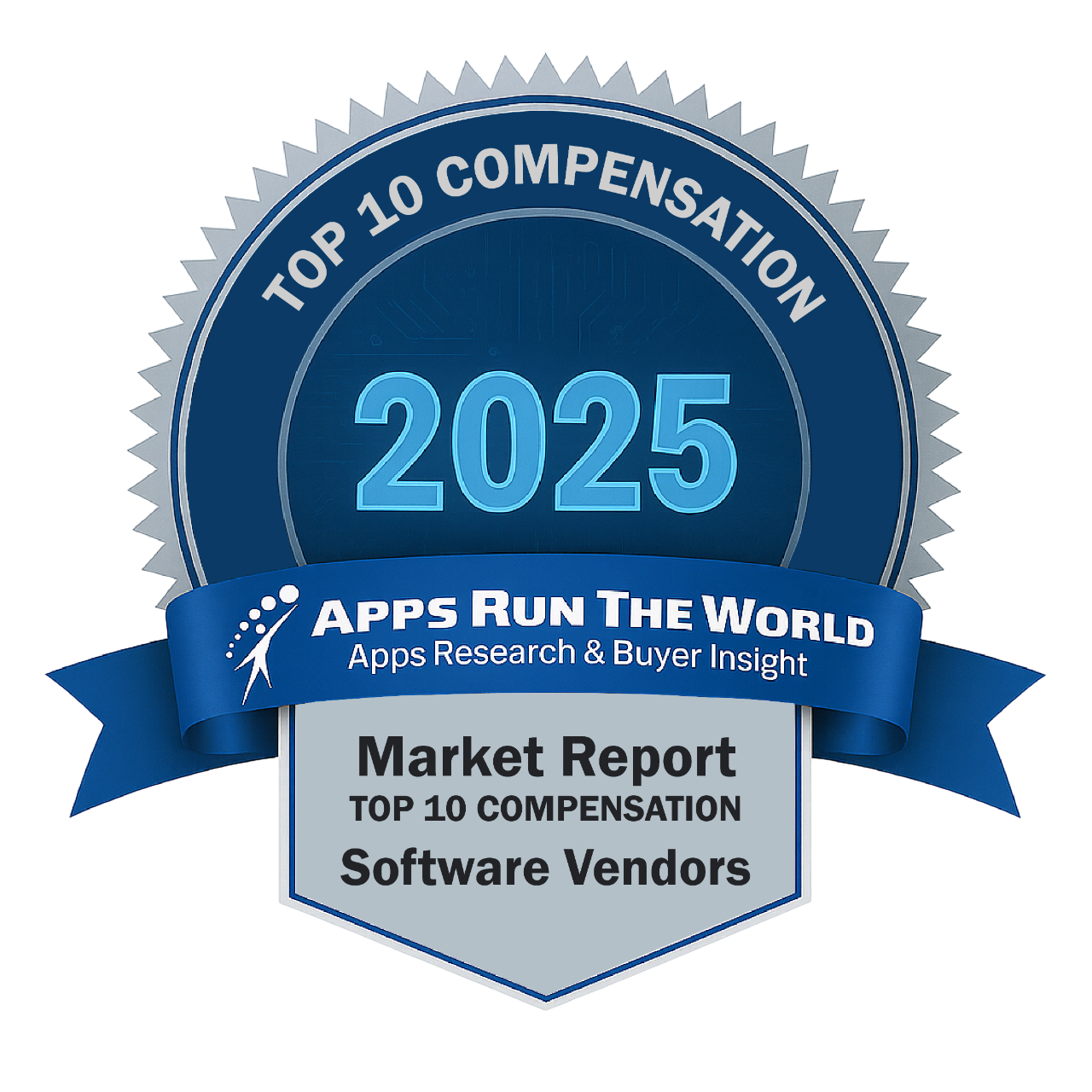ARTW - Top 10 Compensation Software Vendors - Reward Badge - APPS RUN THE WORLD
