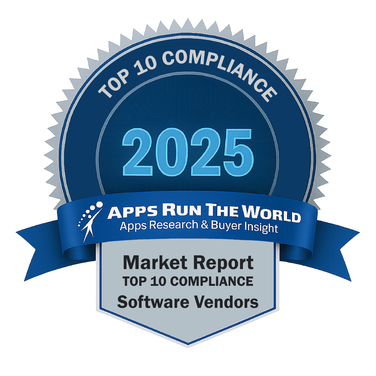 ARTW - Top 10 Compliance Software Vendors - Reward Badge - APPS RUN THE WORLD