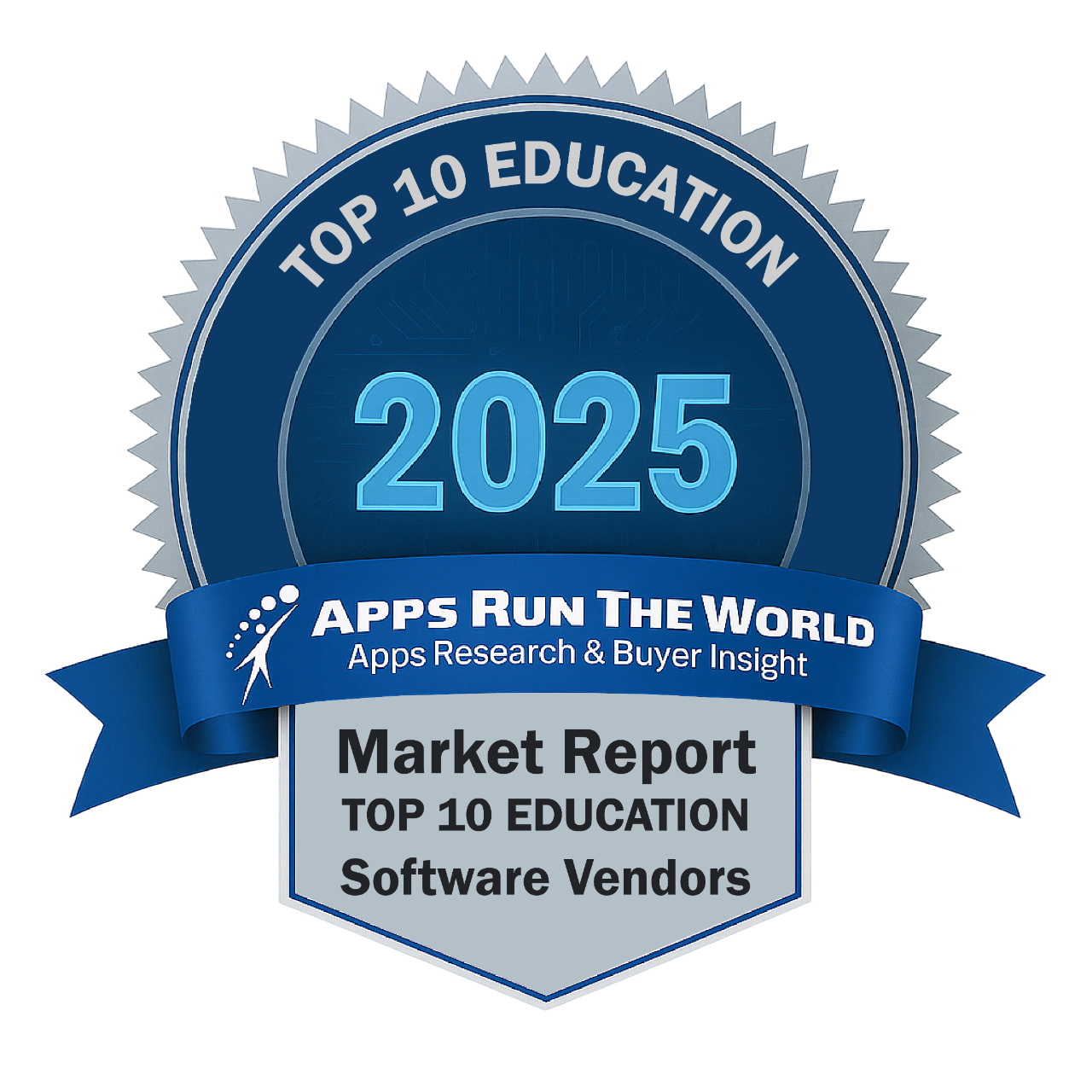 ARTW - Top 10 Education Software Vendors - Reward Badge - APPS RUN THE WORLD