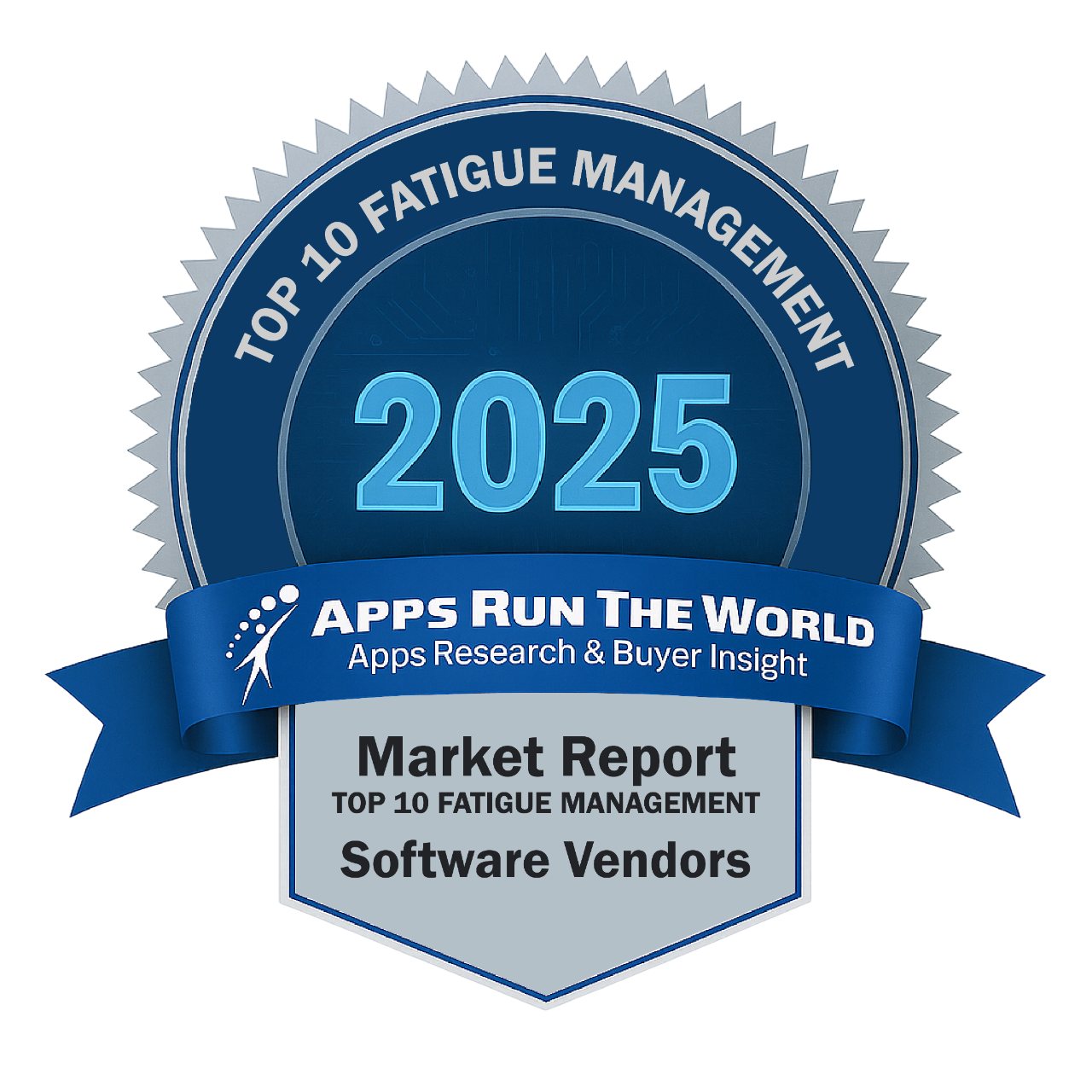 ARTW - Top 10 Fatigue Management Software Vendors - Reward Badge - APPS RUN THE WORLD
