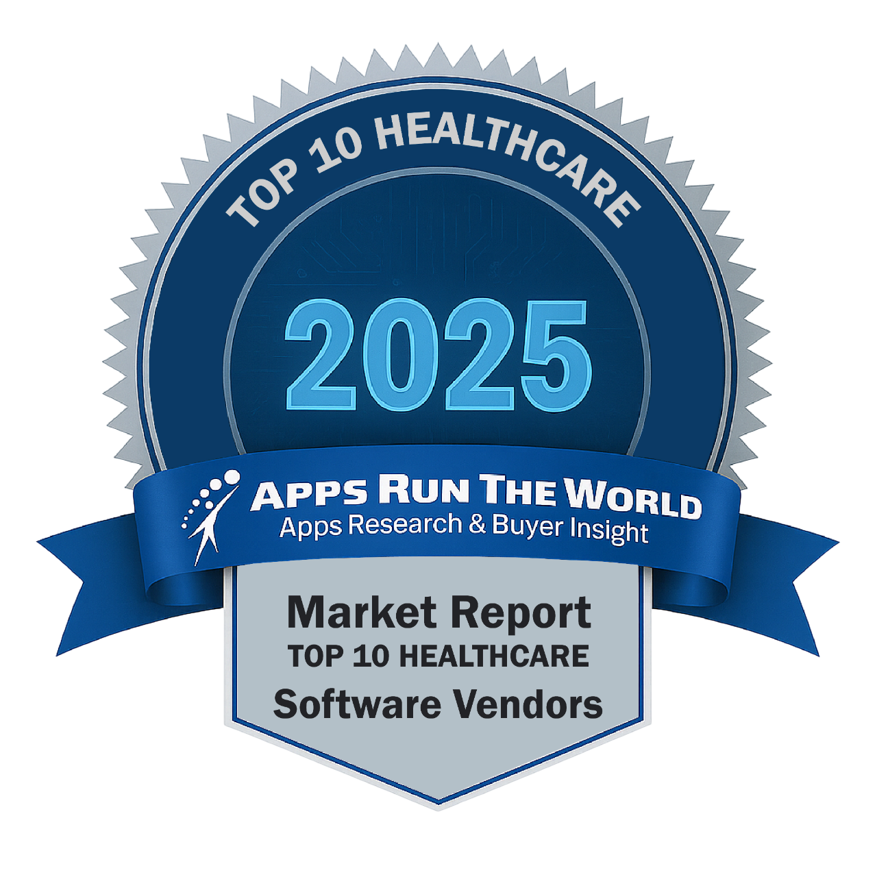 ARTW - Top 10 Healthcare Software Vendors - Reward Badge - APPS RUN THE WORLD