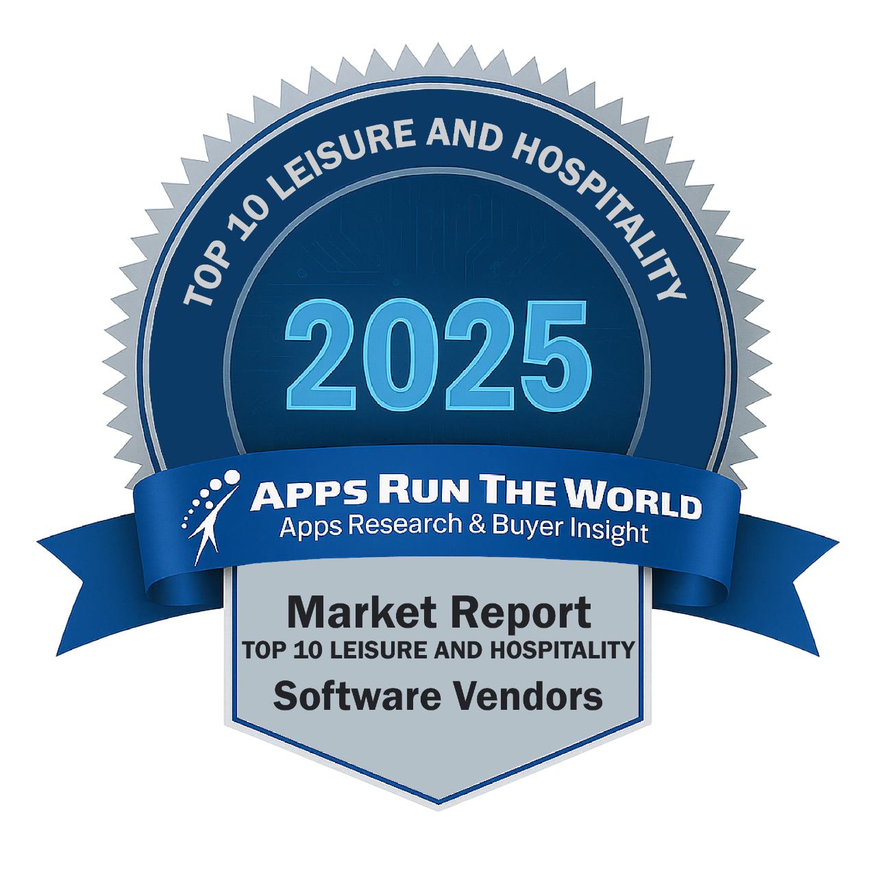 ARTW - Top 10 Leisure and Hospitality Software Vendors - Reward Badge - APPS RUN THE WORLD