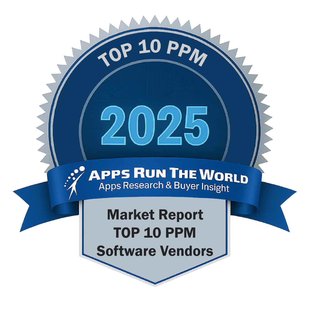 ARTW - Top 10 PPM Software Vendors - Reward Badge - APPS RUN THE WORLD
