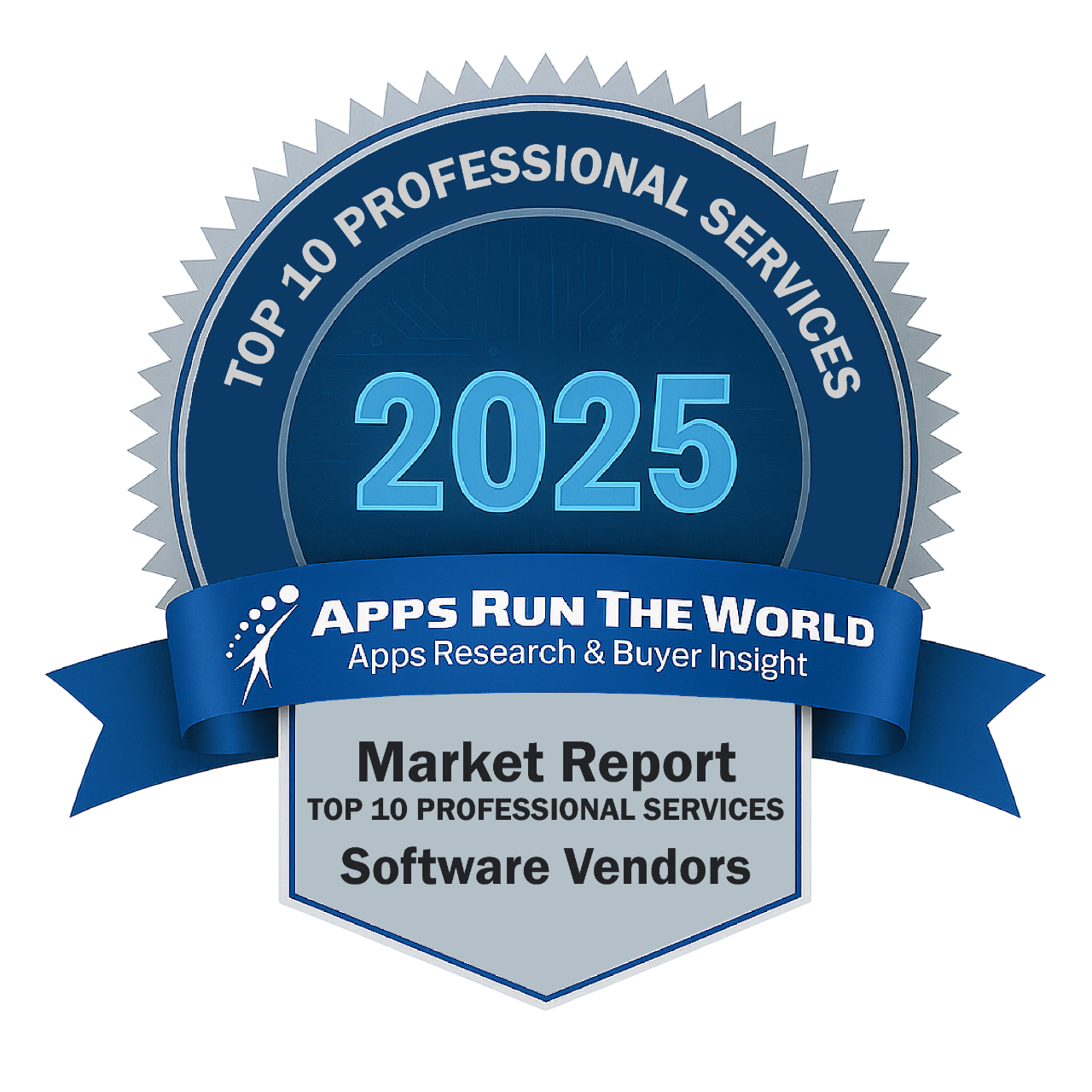 ARTW - Top 10 Professional Services Software Vendors - Reward Badge - APPS RUN THE WORLD