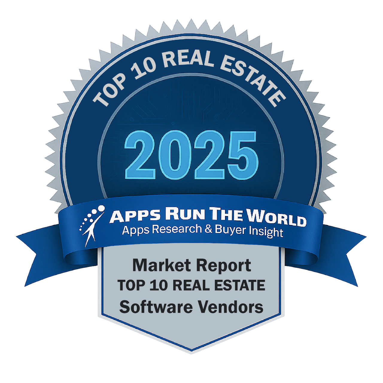 ARTW - Top 10 Real Estate Software Vendors - Reward Badge - APPS RUN THE WORLD