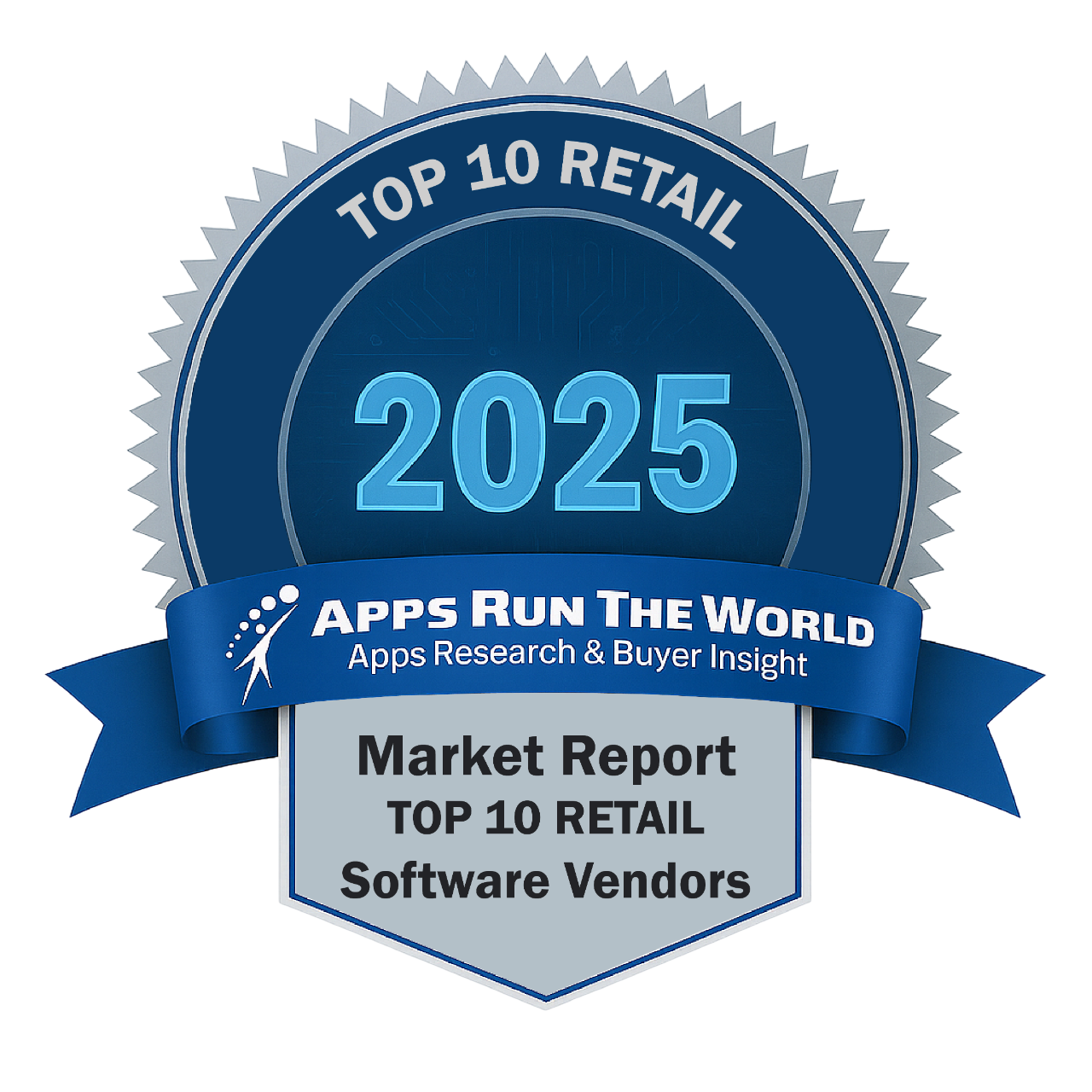 ARTW - Top 10 Retail Software Vendors - Reward Badge - APPS RUN THE WORLD