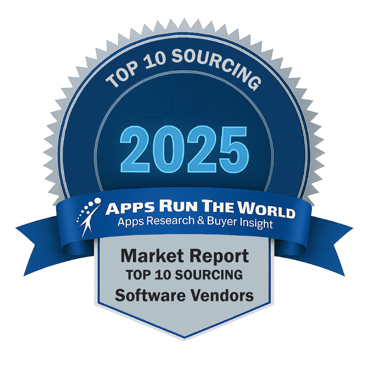 ARTW - Top 10 Sourcing Software Vendors - Reward Badge - APPS RUN THE WORLD