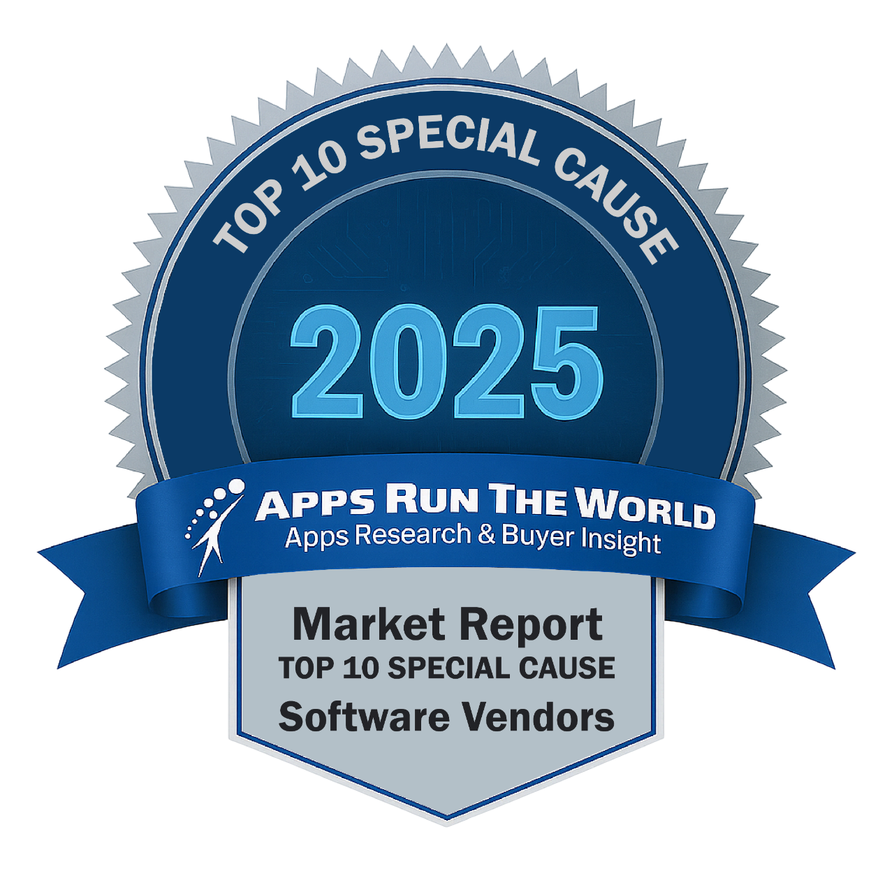 ARTW - Top 10 Special Cause Software Vendors - Reward Badge - APPS RUN THE WORLD
