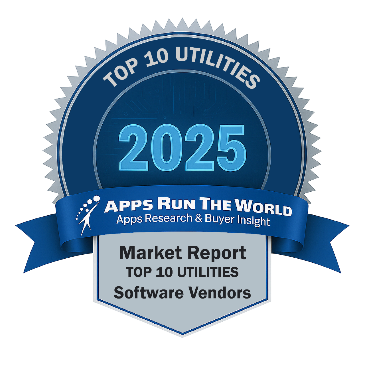 ARTW - Top 10 Utilities Software Vendors - Reward Badge - APPS RUN THE WORLD