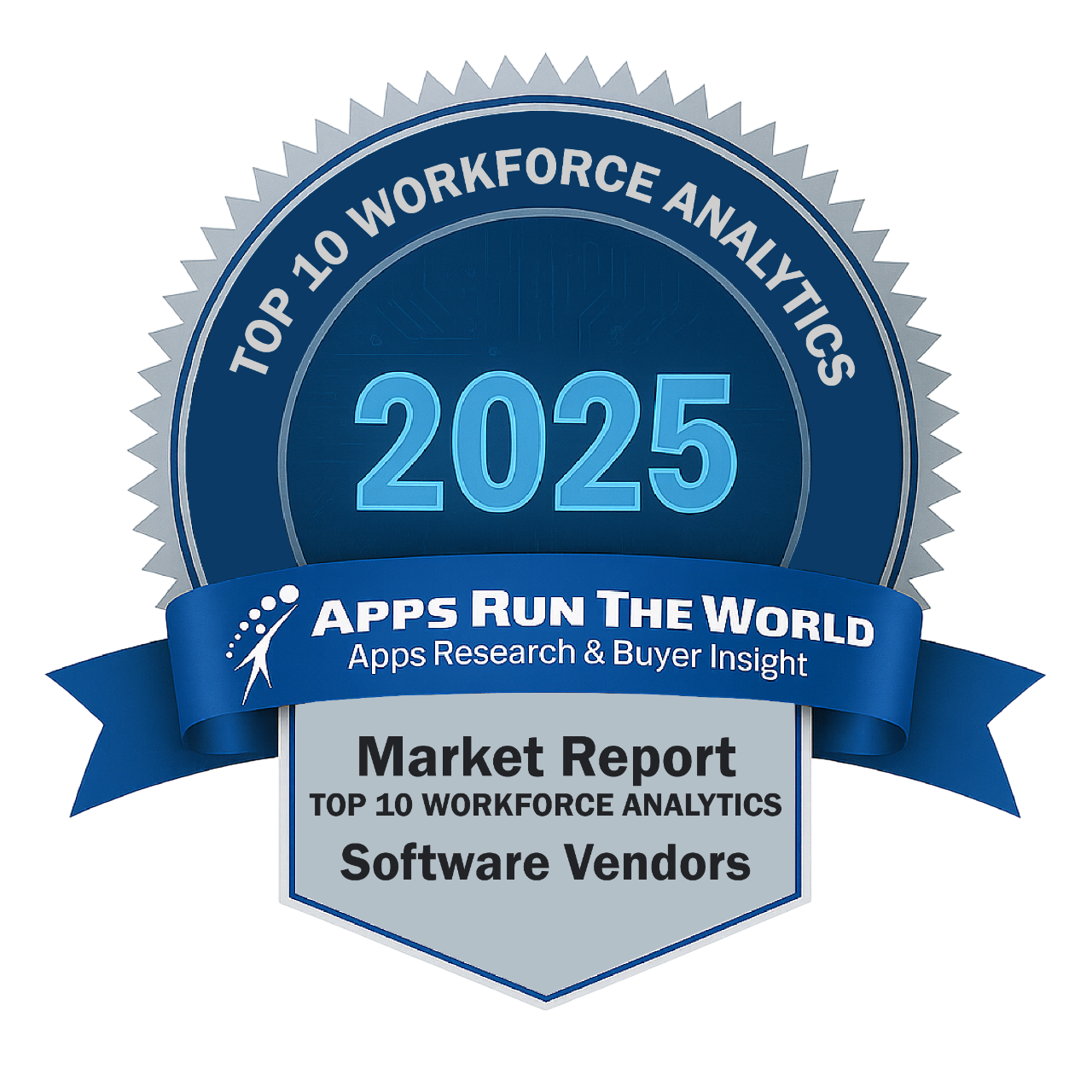 ARTW - Top 10 Workforce Analytics Software Vendors - Reward Badge - APPS RUN THE WORLD