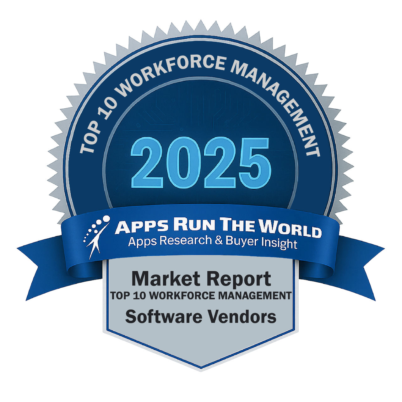 ARTW - Top 10 Workforce Management Software Vendors - Reward Badge - APPS RUN THE WORLD