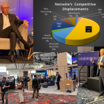 Oracle NetSuite Flexes Cloud ERP Muscles As SMB Customer Conversion Intensifies As NetSuite displaces ERP rivals, EVP Evan Goldberg(top left) goes full suite ahead with SVP Gary Wiessinger(lower right) detailing his product plans at SuiteWorld