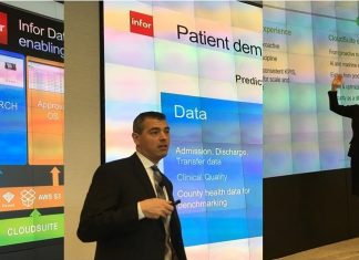 Infor executives (l to r) Massimo Capoccia, Ziad Nejmeldeen, and Mayumi Hiramatsu talk up Infor innovation campaign