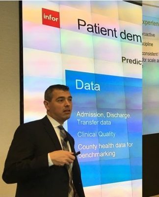 Infor executives (l to r) Massimo Capoccia, Ziad Nejmeldeen, and Mayumi Hiramatsu talk up Infor innovation campaign