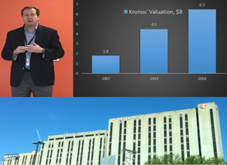 Kronos president Chris Todd at its new HQ in Lowell, MA, basking in its soaring valuation