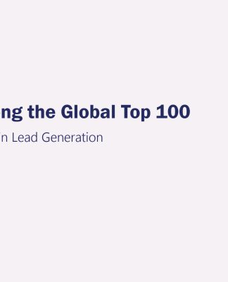 Lead Generation Adoption Among the Global Top 100 Lead Generation Adoption Among the Global Top 100