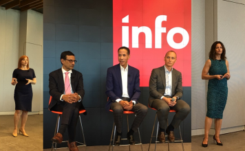 With Fresh Funding and Partners, Infor Stands Out Among ERP Providers (Left to right)VP Jill Strange of Infor HCM Science Apps, CTO Soma Somasundaram, CEO Charles Phillips, CFO Kevin Samuelson, and VP Heidi Benko of Infor SCM