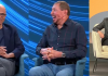 Microsoft CEO Satya Nadella(left), Oracle CTO Larry Ellison(middle) in Redmond, and Oracle CEO Safra Catz at Oracle Cloud World