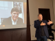 Morgan Siegler of TA Associates(left) and CEO Mike Ettling at Unit4 Analyst Event in Boston