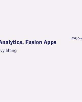 Oracle Dials Up Turnkey AI To Fuse Analytics, Fusion Apps
