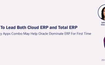 Oracle On Track To Lead Both Cloud ERP and Total ERP Oracle On Track To Lead Both Cloud ERP and Total ERP