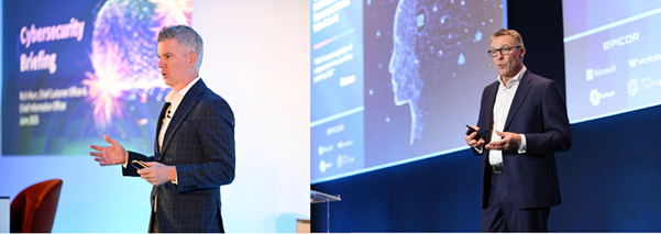 Rich Murr, Chief Customer & Information Officer (left), with Andy Coussins, Head of International Sales (right)