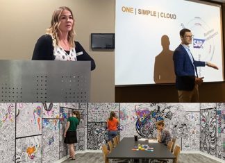 SAC event features Stephanie Turner of Honda(top left), Gerrit Kazmaier of SAP in Vancouver offices recently renovated by Omicron