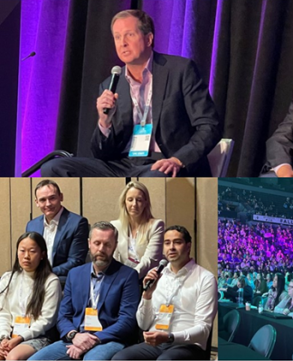 Aspiring To Make A Difference, UKG Readies To Reimagine HCM Journey Scenes from UKG Aspire conference (clockwise from top left) – Chief Product & Technology Officer Hugo Sarrazin, CEO Chris Todd and Executive Chair Aron Ain, UKG Life-work Technology Labs startup participants.