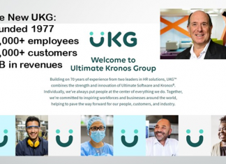Ultimate Software and Kronos usher in UKG with Aron Ain (top right) as CEO