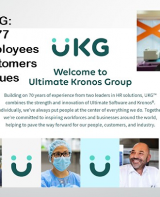 Ultimate Software and Kronos Are Now Together As UKG Ultimate Software and Kronos usher in UKG with Aron Ain (top right) as CEO