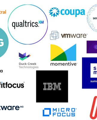 M&A Deals Reshape Enterprise Software Market in 2023 Logos of 2023 Software M&A Deals