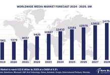 Worldwide Media Software Market Forecast, 2024-2029, $M