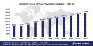 Worldwide Media Software Market Forecast 2024-2029, $M - APPS RUN THE WORLD